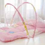 ⁦Mosquito Net - Foldable, Anti-Fall Design with 100% Polyester Fiber Mesh and Alloy Frame, Easy to Clean and No Assembly Required, Bedding|Whimsical Mosquito Net|Durable Polyester Netting, Bedding⁩ - الصورة ⁦4⁩