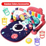 Musical Baby Gym Play Mat with Piano, Activity Center Tummy Time Floor Mat for Newborns and Infants, Multi-Color, Interactive Hanging Toys, Early Development Lights & Sounds, Assembly Required, Polyester Fiber, Ideal Gift for Holidays - Image 5