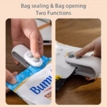 ⁦Snack Sealing Machine Small Household Sealer, Mini Sealer, Hand Press Plastic Sealing Machine, Plastic Bag Sealing Gadget⁩ - الصورة ⁦8⁩