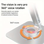 Adjustable Aluminum Laptop Stand with 360° Rotating Base - Ergonomic, Foldable Design for Collaborative Work, Dual Adjustment Knobs, Sturdy & Non-Slip, Fits MacBook/All Laptops up to 40.64cm - Ideal for Home Office - Image 5
