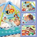 Interactive Gym Play Mat for Youngsters - Tummy Time Mat with 5 Detachable Toys, Designed for Sensory and Motor Skill Development, Ideal Gift for 0-36 Months, Boys and Girls, Polyester Material, Sensory Development | Playful Design | Durable Construction, - Image 6