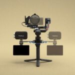 360° Adjustable Camera Stabilizer Monitor Mount for DJI RS Series - Aluminum Alloy Quick Release NATO Clamp Holds Monitor/Mic/Light - Pro Cinematic Filming - Live Streaming Rig