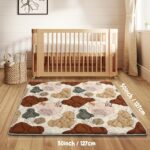 Play Mat For Floor, 50 x 50 Play Mat For Playpen, Thicken Soft Padding Foam Playmat For And Toddlers, Foldable And Machine Washable Crawling Mat, Boho Design - Image 3
