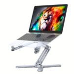 Foldable Laptop Stand 360°Rotation Notebook Table Aluminum Alloy Holder Portable Book Tablet Bracket with Heat Dissipation - Image 7