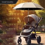 Premium Stroller Umbrella - Waterproof, Sun & Rain Protection, Durable 190T Canopy with 8 Ribs, Manual Open, Outdoor, Sunshade Cover