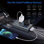200W Car Inverter Compatible with 12V/24V, Universal 220V Socket, PD Fast Charging USB Converter Suitable for Cars, Trucks, And Boats, Without Battery - Image 4