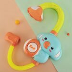 EOHEMERAL Youngsters' Bath Shower Sprinkler - Fun Water Play Toy for Swimming & Bath Time, Extendable 360° Rotation, One-Click Water Flow, Perfect Birthday or New Year Gift, Pink/Green - Image 5