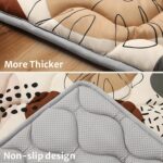 ⁦Foldable Thickened Foam Youngsters Play Mat & Crawling Mat - Soft Non-Slip Odor-Free Machine Washable, 180.0x150.0cm & 127.0x127.0cm for Playpens & Floors, Boho Style Play Mat for Youngsters⁩ - الصورة ⁦8⁩
