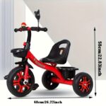 Stainless Steel Pedal Tricycle for Kids 3-6 Years - Boys and Girls Bike, Ideal Gift for Halloween and Christmas