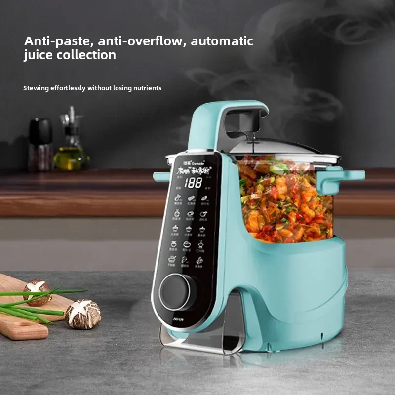 S0d85faeaa0d94f55a15c46e2f9a749ddM.webp Jiesai Gemside Intelligent Automatic Frying Machine Smoke free Cooking Pot Home Electric Frying Pot Frying Robot S20 - Image 1