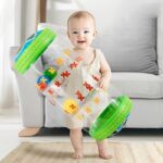 ⁦Youngsters crawling toys encourage crawling, early developing Youngsters activities use tambourines and balls to roll, interesting and cute animal styles help develop motor skills, Youngsters gifts (including pump)⁩ - الصورة ⁦2⁩