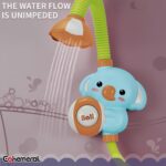 EOHEMERAL Youngsters' Bath Shower Sprinkler - Fun Water Play Toy for Swimming & Bath Time, Extendable 360° Rotation, One-Click Water Flow, Perfect Birthday or New Year Gift, Pink/Green - Image 2
