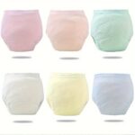 ⁦6pcs Washable Youngsters Training Pants - Breathable Cloth Diapers with Leak-Proof Liners, Assorted Colors, Training Pants, Youngsters's, All-season⁩ - الصورة ⁦2⁩