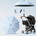 Premium Stroller Umbrella - Waterproof, Sun & Rain Protection, Durable 190T Canopy with 8 Ribs, Manual Open, Outdoor, Sunshade Cover - Image 14