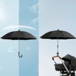 Premium Stroller Umbrella - Waterproof, Sun & Rain Protection, Durable 190T Canopy with 8 Ribs, Manual Open, Outdoor, Sunshade Cover - Image 3