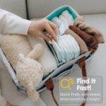⁦Diaper Organizer Featuring a Lid, a Waterproof Tote Bag with Multiple Compartments for Infants, Perfect for Travel Essentials, And a Great Gift Basket for Newborn Necessities. Happy Valentine'S Day, February 14Th, Sending Love!, Open Storage Bins for Home⁩ - الصورة ⁦3⁩