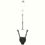 ⁦1pc Multifunctional Baby Activity Walker & Adjustable Jumping Chair 2-in-1 with Safety Harness, Extendable Length & Door-Clip Design for Indoor/Outdoor Play - Gray/Blue/Black⁩ - الصورة ⁦4⁩