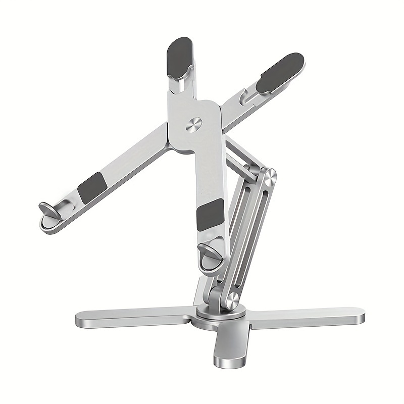 d95648bd-f003-4bbd-a9cf-2932493d0bae.jpg Foldable Laptop Stand 360°Rotation Notebook Table Aluminum Alloy Holder Portable Book Tablet Bracket with Heat Dissipation - Image 1