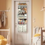 ⁦A Door-Mounted Storage Box with 3 Storage Bins, 1 Removable Diaper Box, 1 Large Capacity Diaper Stacking Storage Box, And 10 Side Pockets for The Bedroom Door.⁩ - الصورة ⁦5⁩