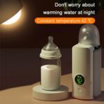 ⁦Wireless Portable Bottle Warmer for Travel - Rechargeable 6000mAh, LCD Display, USB Charging, Easy On-The-Go Heating Solution, Constant Temperature, Perfect for On-the-Go Parents⁩ - الصورة ⁦2⁩