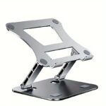 ⁦Laptop Stand For Macbook Folding Adjustable Aluminum Computer Pc Tablet Stand Notebook Tablelaptop Holder Heat Dissipation Tablet Stand⁩ - الصورة ⁦5⁩