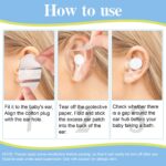 ⁦SEFUDUN Baby Waterproof Ear Stickers for Swimming, Bathing, Washing Hair to Protect Ears from Water Ingress 120 Stickers⁩ - الصورة ⁦7⁩