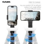 QAML A6 2025 Handheld Gimbal Stabilizer with Selfie Stick Tripod Stand, Wireless Remote, 1-Axis for Smartphone, 400mAh Rechargeable Lithium Polymer Battery, USB Charging, ABS Material, Compatible with iPhone & Android Devices - Image 9