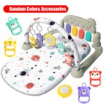 Musical Baby Gym Play Mat with Piano, Activity Center Tummy Time Floor Mat for Newborns and Infants, Multi-Color, Interactive Hanging Toys, Early Development Lights & Sounds, Assembly Required, Polyester Fiber, Ideal Gift for Holidays - Image 7