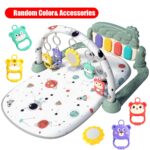 Musical Baby Gym Play Mat with Piano, Activity Center Tummy Time Floor Mat for Newborns and Infants, Multi-Color, Interactive Hanging Toys, Early Development Lights & Sounds, Assembly Required, Polyester Fiber, Ideal Gift for Holidays - Image 9