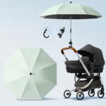 Premium Stroller Umbrella - Waterproof, Sun & Rain Protection, Durable 190T Canopy with 8 Ribs, Manual Open, Outdoor, Sunshade Cover - Image 8